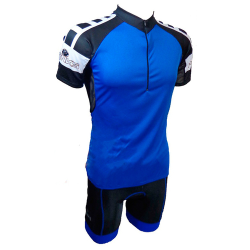 Tudo sobre 'Conjunto Camisa e Bermuda para Ciclismo Masculino Penks Clean Eco Azul'