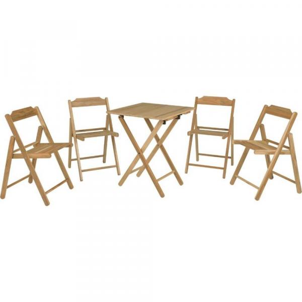 Conjunto com 1 Mesa + 4 Cadeiras - Beer Teca - Tramontina