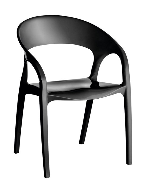 Conjunto com 4 Cadeiras Glass Plus Kappesberg - Preto