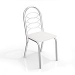 Conjunto com 4 Cadeiras Holanda Cromada 4C009 Kappesberg