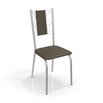 Conjunto com 4 Cadeiras Lisboa Cromada 4C076 Kappesberg