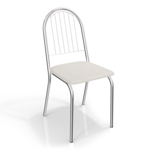 Conjunto com 4 Cadeiras Noruega Cromada 4C077 Kappesberg