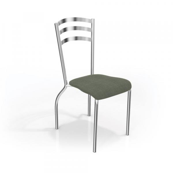 Conjunto com 4 Cadeiras Portugal Cromada 4C007 Kappesberg