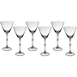 Conjunto com 6 Taças para Vinho Branco 300ml Cristal Venezia Classic - Oxford Crystal