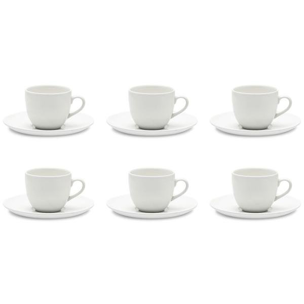 Conjunto com 6 Xícaras para Chá Coup White Em21-4812 Oxford
