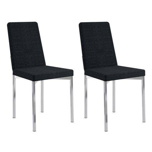 Tamanhos, Medidas e Dimensões do produto Conjunto com 2 Cadeiras Ariel Listrado Black