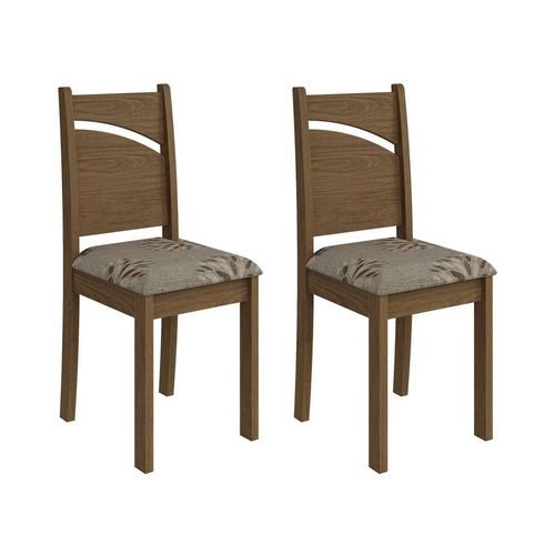 Conjunto com 2 Cadeiras Melissa Savana e Café