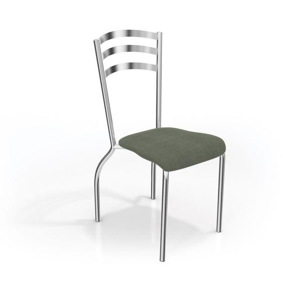 Conjunto com 2 Cadeiras Portugal Cromada 2C007 Kappesberg
