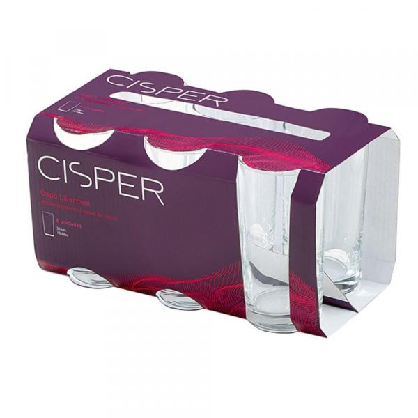 Conjunto Copo Liverpool Long Drink Cristal - Cisper
