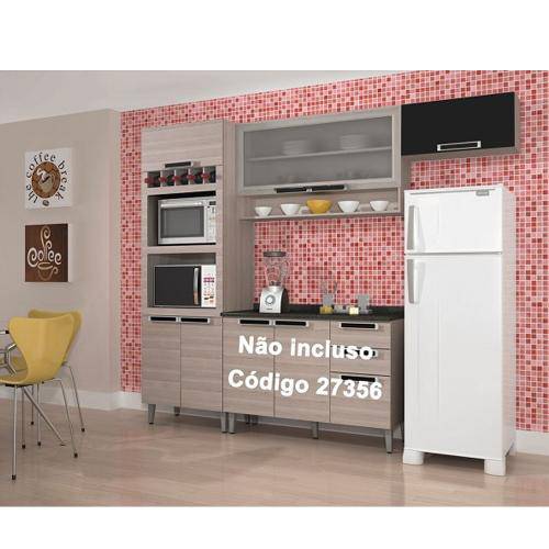 Tudo sobre 'Conjunto Cozinha Jazz 3 Peças - Itatiaia - Coimbra com Preto'