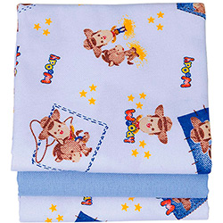 Conjunto Cueiro Flanelado Toy Story Woody 3 Unidades - Papi