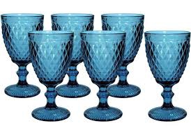 Conjunto de 12 Taças de Água em Vidro Bico de Abacaxi 300 Ml - Casambiente