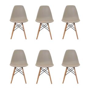 Conjunto de 6 Cadeiras Eiffel - Cinza