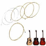 Conjunto de 6 cordas de guitarra de cobre para violão