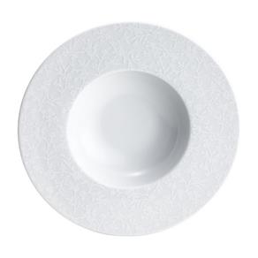 Conjunto de 6 Pratos de Porcelana para Sopa Fleur Wolff - Branco