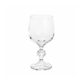 Conjunto de 6 Taças de Vinho Branco em Vidro Klaudie Bohemia - Transparente