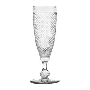 Conjunto de 6 Taças para Champagne Bico de Jaca Bon Gourmet - Transparente