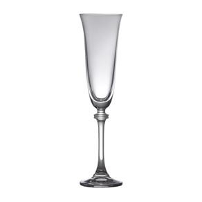 Conjunto de 6 Taças para Champagne em Vidro Alexandra Bohemia - Transparente
