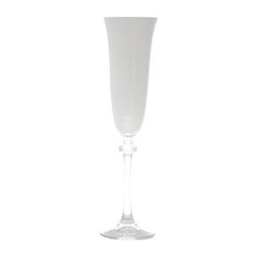 Conjunto de 6 Taças para Champagne em Vidro Alexandra Branco Bohemia - Transparente