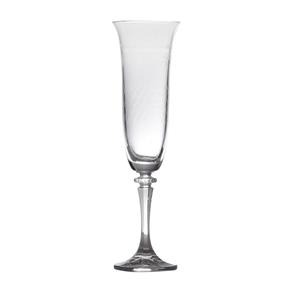 Conjunto de 6 Taças para Champagne em Vidro Anhur Bohemia - Transparente
