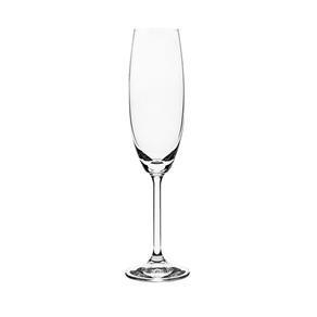 Conjunto de 6 Taças para Champagne em Vidro Cristalino 220Ml Roberta Bohemia - Transparente