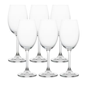 Conjunto de 6 Taças para Vinho Bohemia em Vidro Cristalino Sodo-Cálcico - 250ml