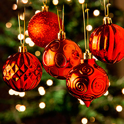 Conjunto de Bolas de Natal Vermelhas 5,8cm 50 Peças - Orb Christmas