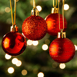 Conjunto de Bolas Lisas e Foscas Vermelhas 3,8cm 45 Peças - Orb Christmas