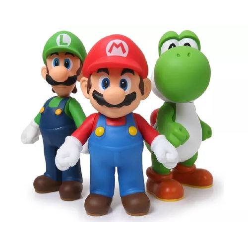 Tudo sobre 'Conjunto de Bonecos Mario Bros Super Size Figure Collection - 20 Centímetros de Altura'