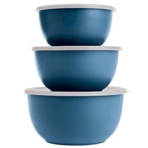 Conjunto de Bowls Euro Home Color Freezer IN7129AZ - 3 Peças