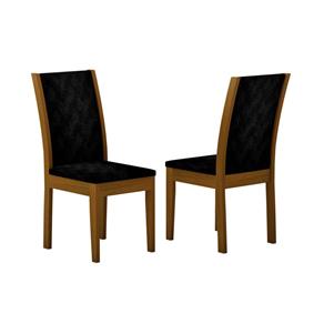 Conjunto de 2 Cadeiras Aurora Suede