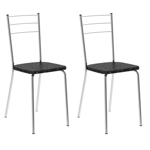 Conjunto de 2 Cadeiras Cipotanea Ii Preto