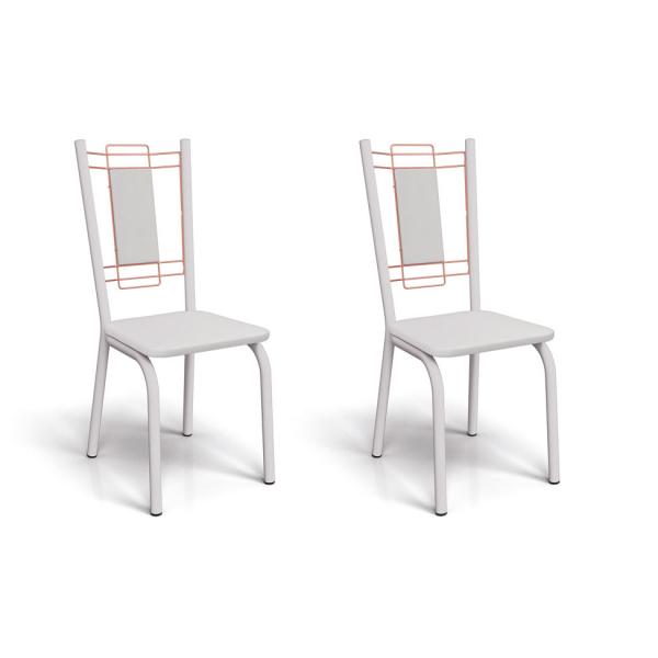 Conjunto de 2 Cadeiras Florença Branco - Kappesberg