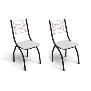 Conjunto de 2 Cadeiras Italia - BRANCO