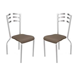Conjunto de 2 Cadeiras Kappesberg Portugal - Marrom