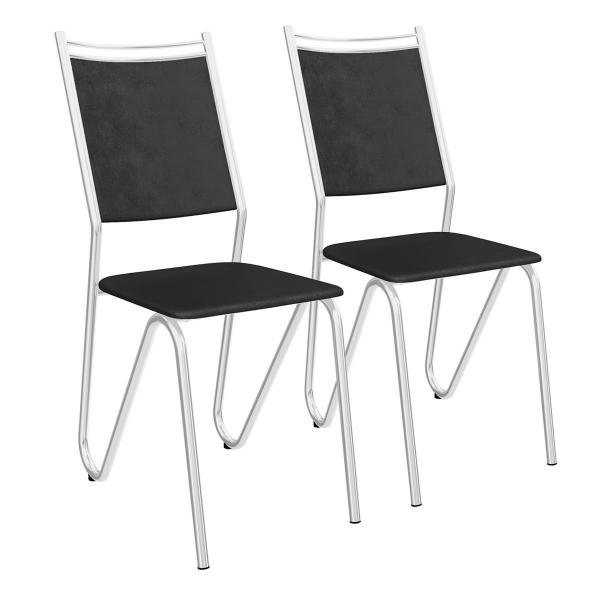 Conjunto de Cadeiras Londres 2 Peças C056 Crome