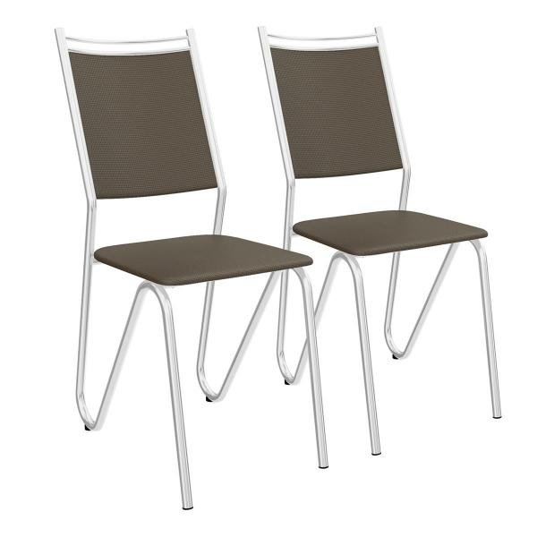 Conjunto de Cadeiras Londres 2 Peças C056 Crome