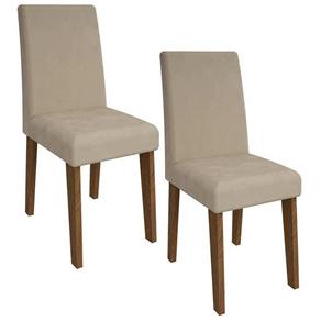Conjunto de 2 Cadeiras Milena - Cimol - BEGE CLARO