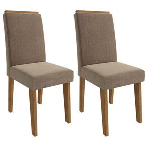 Conjunto de 2 Cadeiras Milena com Moldura-Cimol - BEGE