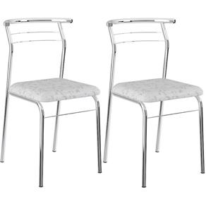 Conjunto de 2 Cadeiras Tecil - 1708 - BRANCO