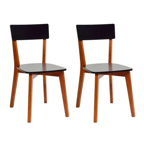 Conjunto de 2 Cadeiras Tóquio Preto