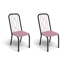 Conjunto de 2 Cadeiras Viena - ROSA