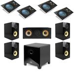 Conjunto de Caixas de Som para Home Theater AAT 5.1.4 Dolby Atmos Preto