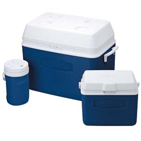 Conjunto de Coolers Rubbermaid Value Pack Azul - 3 Unidades - 51 Litros