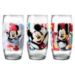 Conjunto de Copos Long Drink 430 Ml (3 Unidades) Disney Turma do Mickey Nadir - NAF 371