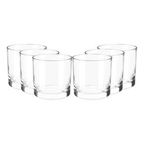 Conjunto de Copos Rocks Classic 300ml - 6 Peças - Transparente