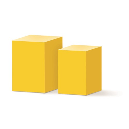 Conjunto de Cubos Amarelo - Jogo com 2 Peças