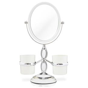 Conjunto de Espelho de Mesa - Branco - Jacki Design