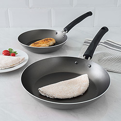 Conjunto de 2 Frigideiras com Revestimento Antiaderente 20cm + 26 Cm Preto - La Cuisine By Tramontina