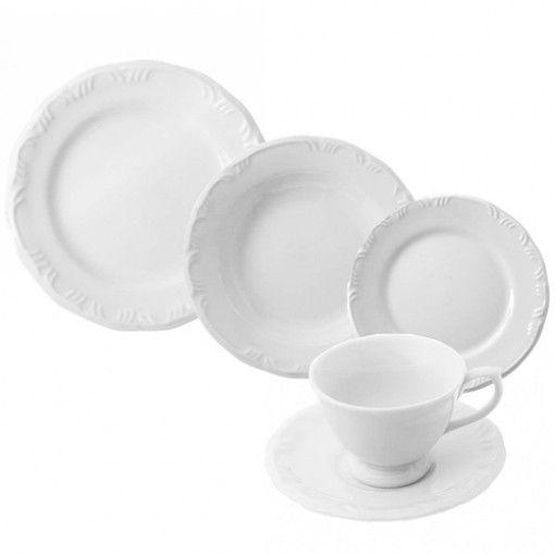 Conjunto de Jantar e Chá 30 Peças Pomerode Porcelana Schmidt
